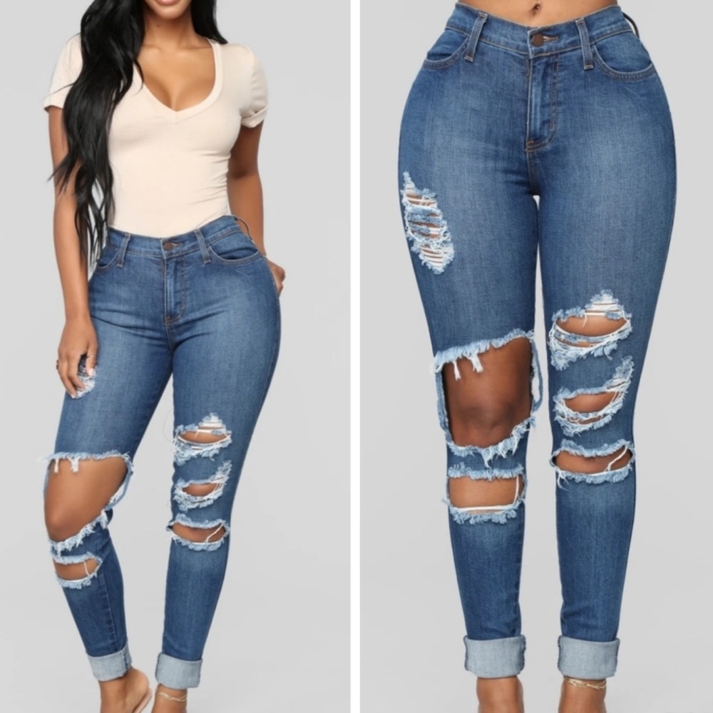 Fashion Nova Beach Bum Jeans